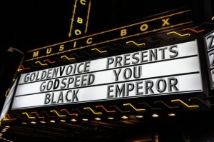 Godspeed marquee from way back in 2011